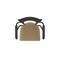 Holland Bar Stool Co Jackie with Arms 36 in. Swivel Bar Stool with Black Wrinkle Finish and Canter Sand Seat 415 - alternate 6